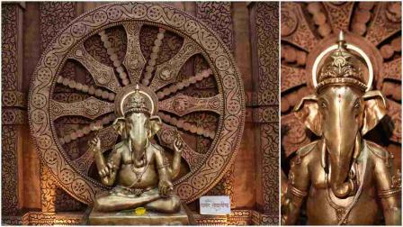 આર્ટિસ્ટ ધવલ ગોઢાણિયાએ બનાવેલ ગણેશમૂર્તિ