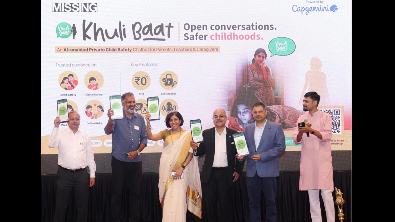 મિસિંગ લિંક ટ્રસ્ટના સ્થાપક ટ્રસ્ટી અને સીઈઓ લીના કેજરીવાલ, કેપજેમિનીના ઉપપ્રમુખ અને સીએસઆર વડા - ભારત કુમાર અનુરાગ પ્રતાપ અને મહારાષ્ટ્ર સરકારના માહિતી અને જનસંપર્કના મુખ્ય સચિવ બ્રિજેશ સિંહે મુંબઈમાં `ખુલી બાત` વોટ્સએપ એઆઈ બોટ લોન્ચ કર્યો.