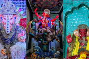 પાણીપુરીની થીમના ડેકોરેશનથી લઈને ભગવાન વિષ્ણુના વિરાટ અવતારમાં બાપ્પા થયા છે બિરાજમાન