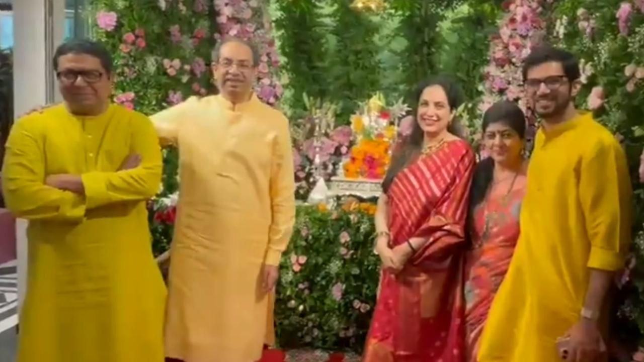 રાજ ઠાકરેના ઘરે ઉદ્ધવ ઠાકરે પરિવાર સાથે પહોંચ્યા