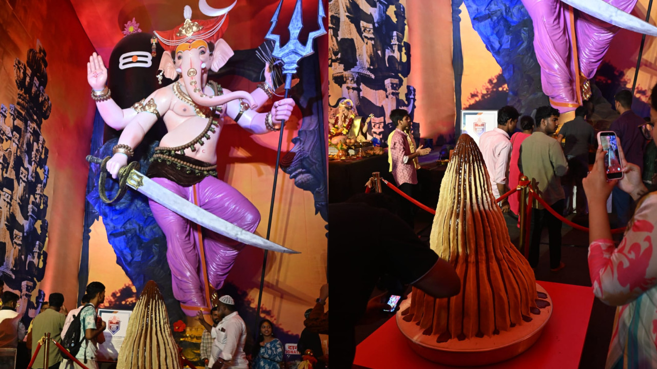 ઉત્સવ દરમિયાન, સાકીનાકા ચા મહારાજાના પંડાલમાં આવતા મુલાકાતીઓ માટે તે મુખ્ય આકર્ષણનું કેન્દ્ર બન્યો છે. (તસવીરો: સૈયદ સમીર આબેદી)