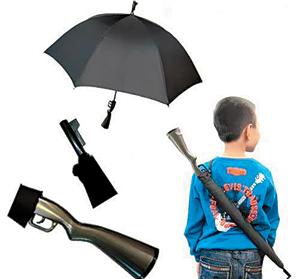 વરસાદ સાથે લડતી છત્રી